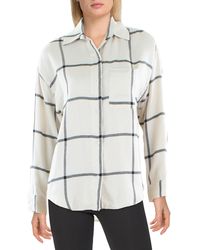 Z Supply - Plaid Collared Button-down Top - Lyst