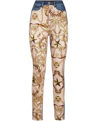 Philipp Plein - Denim Super High Waist Jegging New Baroque - Lyst