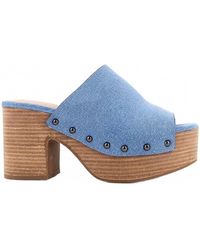 Shu Shop - Gina Studded Platform Block Heel Clogs - Lyst