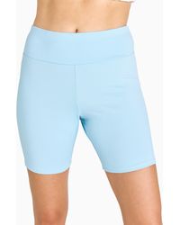 Calypsa - High Waisted Mid-Thigh Swim Shorts - Lyst