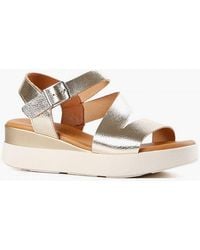 All Black - Buckle Lady Platform Sandal - Lyst