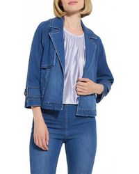 Lyssé - Jeanne Cropped Denim Jacket - Lyst