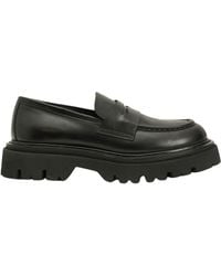 Closed - Round Toe Low Chunky Heel Loafer - Lyst