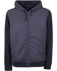 Herno - Giacca Felpa Imbottita Combinata - Lyst