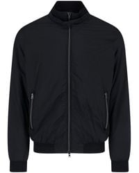 Herno - Sleek Minimalist Jacket With High Collar And Front Zip Closure - Lyst
