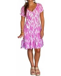 La Mer Luxe - Short Sleeve Emily Dress - Lyst