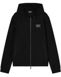 EA7 - Hooded Sweatshirt - Lyst
