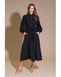 TRUEDAMES - Can'T Relace You Woven Midi Dress - Lyst