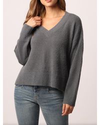 Another Love - Marni V Neck Long Sleeve Cozy Sweater - Lyst