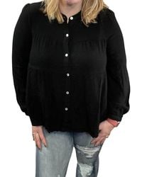 Eesome - Tiered Button Front Top - Lyst