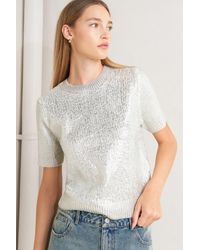 TRUEDAMES - Glow Knit Top - Lyst