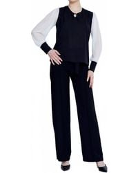 Zaalima Fashion - Long Sleeve Solid Color Regular Blouse Dim - Lyst