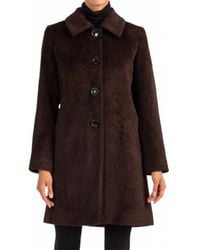 Sofiacashmere - Wool And Alpaca Car Coat - Lyst