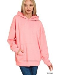 TRUEDAMES - Oversized Scuba Hoodie With Kangaroo Pocket - Lyst