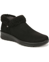 Bzees - Gift Faux Suede Slip On Booties - Lyst