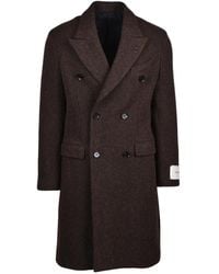Paoloni - Lined Double-Breasted Wool-Blend Coat - Lyst