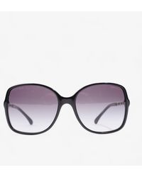 Chanel - Chain Detailed Sunglasses / Gold Acetate - Lyst