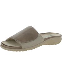 Naot - Ipo Leather Slip-on Slide Sandals - Lyst