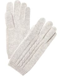 Phenix - Placed Cable Touch Tech Cashmere Gloves - Lyst