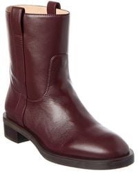 Stuart Weitzman - Lenora Leather Bootie - Lyst