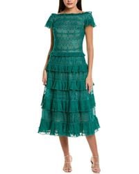 Tadashi Shoji - Embellished Midi Dress - Lyst