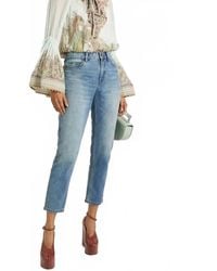 Zimmermann - Bead-Embellished Printed Chiffon Blouse - Lyst