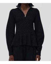 Jonathan Simkhai - Susanna Polo Cable-Knit Sweater - Lyst