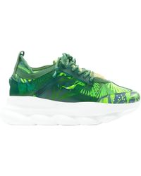 Versace - Chain Reaction Jungle Print Chunky Sole Sneaker - Lyst