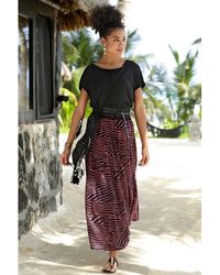 Lascana - Animal Print Maxi Skirt - Lyst