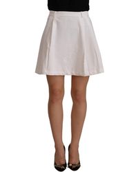 Ermanno Scervino - Chic High Waist A-Line Mini Skirt - Lyst
