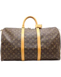 Louis Vuitton - Keepall 50 Canvas Travel Bag (pre-owned) - Lyst
