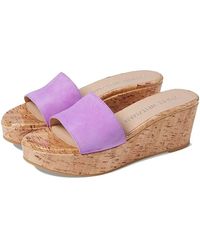 Stuart Weitzman - Summer Sandals Leather Wedge Heel Khd840 - Lyst