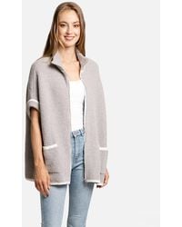 TRUEDAMES - Colored Edge Front Pockets Zipper Jacket - Lyst