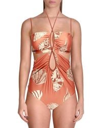 Johanna Ortiz - Reef Discovery Cut-out Halter One-piece Swimsuit - Lyst