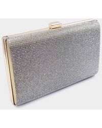 Fashnzfab - Bling Rectangle Evening Clutch Crossbody Bag - Lyst