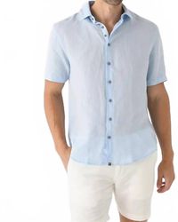 Johnnie-o - Gianni Hangin' Out Linen Button Down Shirt - Lyst