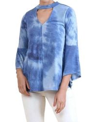 Umgee - Tie Dye Bell Sleeve Top - Lyst
