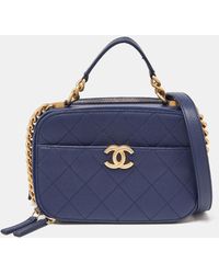Chanel - Quilted Caviar Leather Business Affinity Camera Chain Bag - Lyst