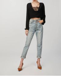 Cami NYC - Agnes Lace-paneled Silk Blouse - Lyst