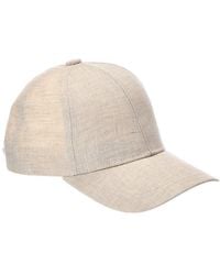 Vince - Embroidered Linen Baseball Cap - Lyst
