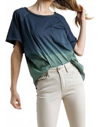 Umgee - Dip Dye Raw Edged Top - Lyst
