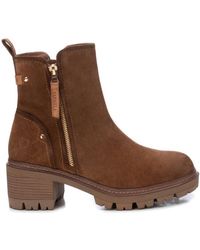 Xti - Suede Booties - Lyst