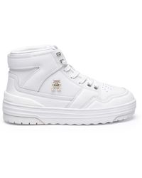 Tommy Hilfiger - High-Top Leather Sneakers - Lyst