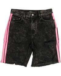 Amiri - Denim Neon Pink Thrasher Shorts - Lyst