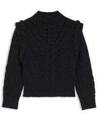 BOSS - Italian-Yarn Sweater With Structured Knit - Lyst
