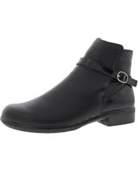Naot - Buckle Leather Booties - Lyst