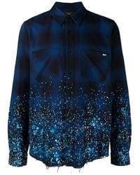 Amiri - Crystal Painter Flannel Button-Down Shirt - Lyst