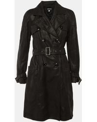 Versace - Patterned Cotton Trench Coat - Lyst