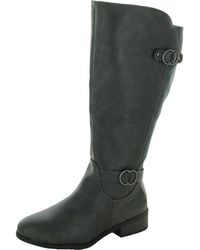 Karen Scott - Leandraa Faux Leather Riding Boots Knee-high Boots - Lyst