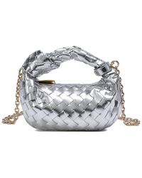 Tiffany & Fred - Woven Leather Knot Handle Crossbody - Lyst